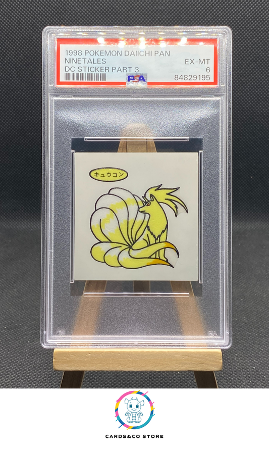 Daiichi Pan DC Stickers Part 3 - Ninetales - JPN - PSA 6