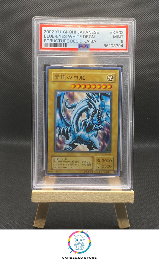 2002 - Yu-Gi-Oh! - Structure Deck: Kaiba - Blue-Eyes White Dragon #KA03 - JPN - PSA 9