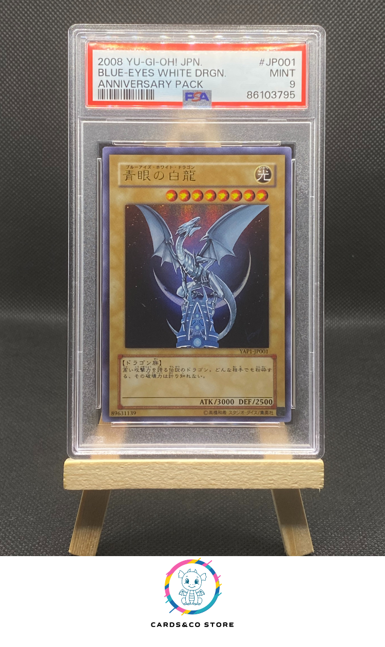 2008 - Yu-Gi-Oh! - Anniversary Pack - Blue-Eyes White Dragon #JP001 - JPN - PSA 9