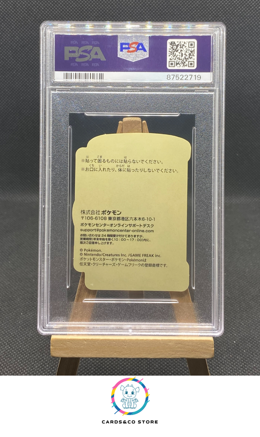 Pikachu Award Delivery! Sticker Holo - Rowlet - JPN - PSA 10 - dos