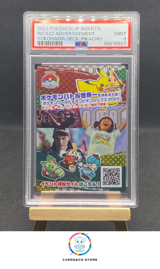 Yokohama Deck: Pikachu - WCS23 Advertisement - JPN - PSA 9