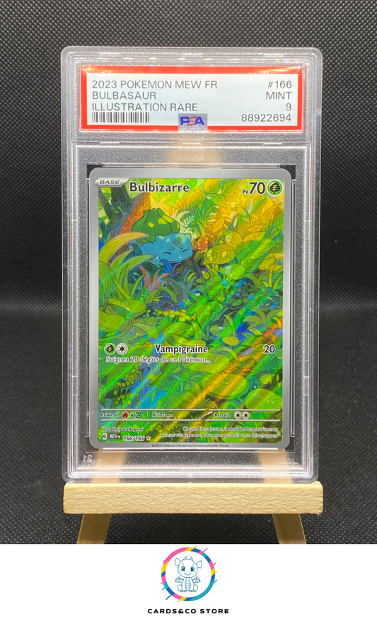 2023 - 151 MEW FR - Bulbizarre 166/165 - FR - PSA 9