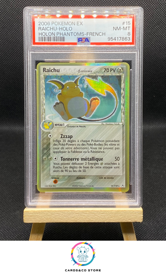 2006 - EX Fantomes Holon - Raichu Holo 15/110 - FR - PSA 8