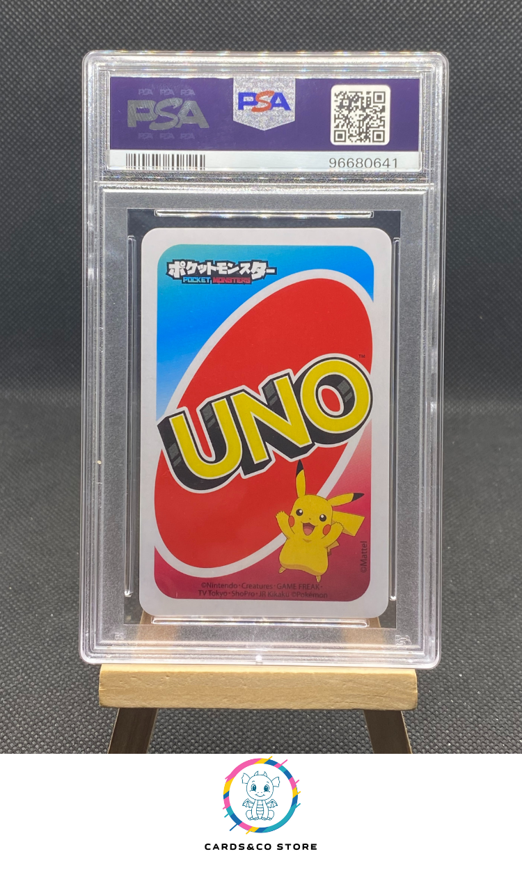 Pokemon UNO - Venusaur Blue #6 - JPN - PSA 10 - dos
