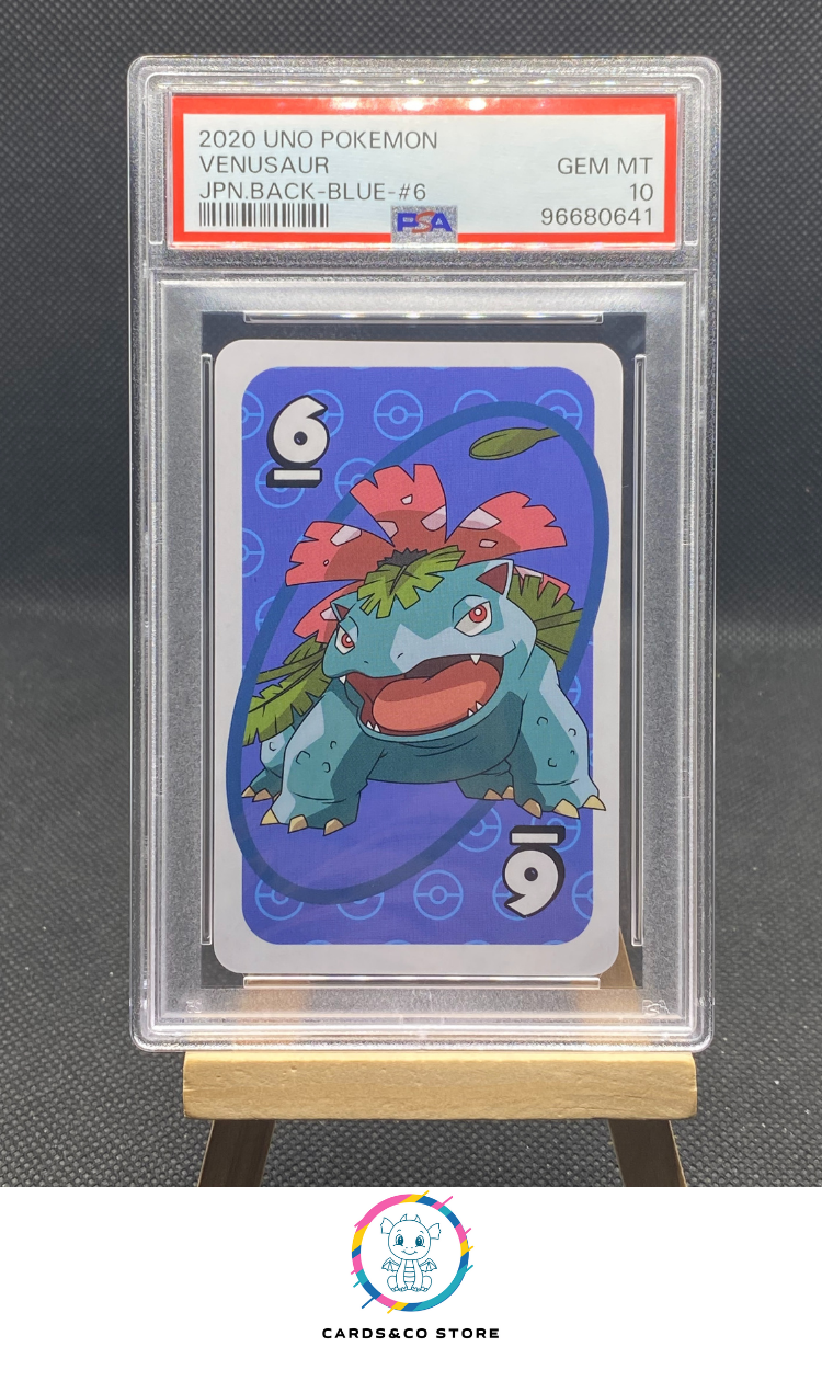 Pokemon UNO - Venusaur Blue #6 - JPN - PSA 10