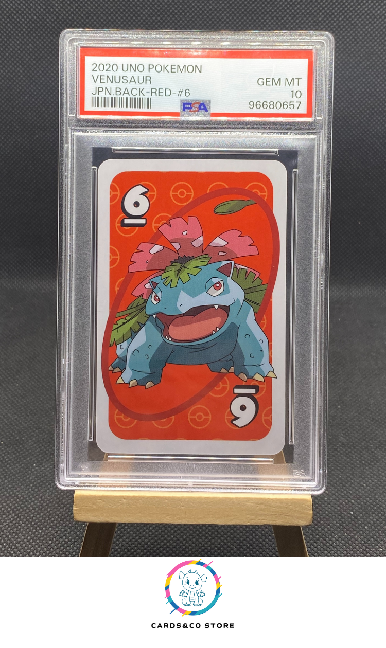 Pokemon UNO - Venusaur Red #6 - JPN - PSA 10