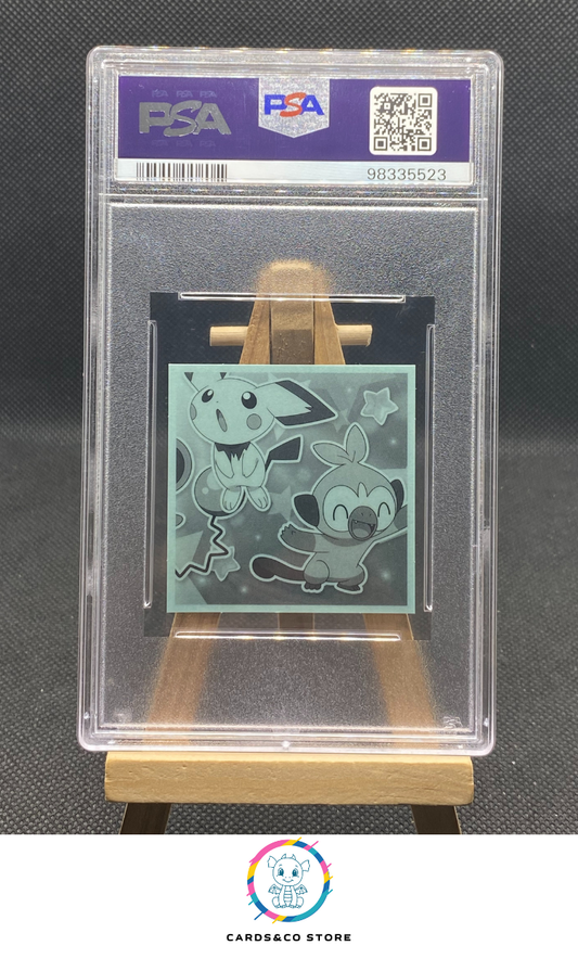 Sword & Shield Wafer Stickers - No.15 - Eevee - JPN - PSA 10 - dos