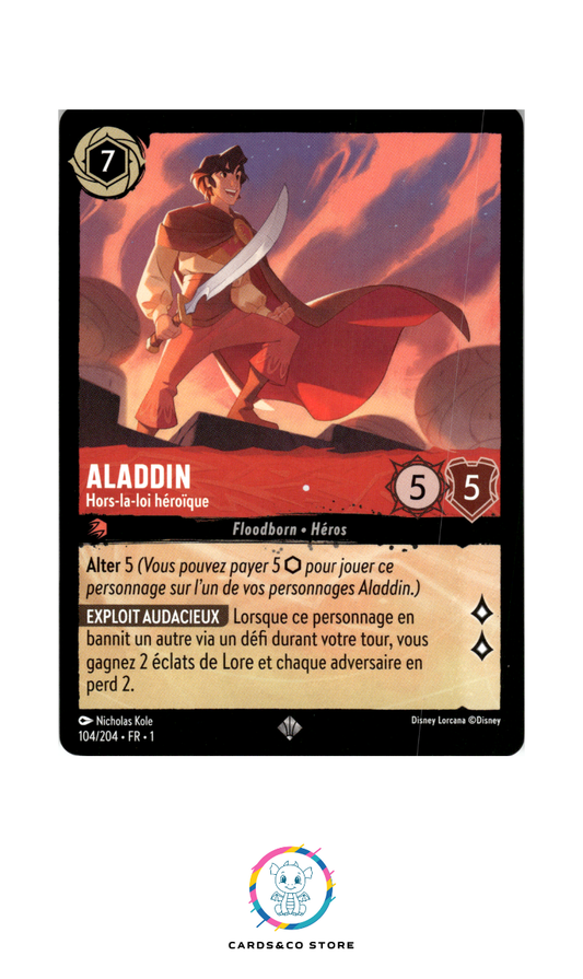 Aladin, Hors-la-loi héroïque - 104/204 - Super Rare