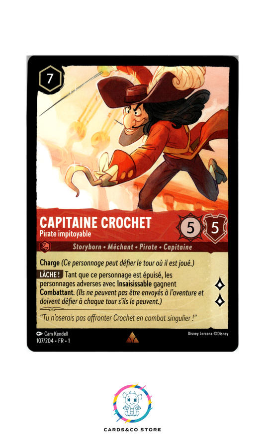 Capitaine Crochet, Pirate impitoyable - 107/204 - Rare