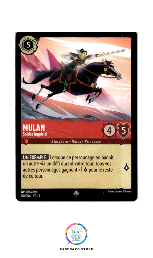 Mulan, Soldat impérial - 118/204 - Super Rare