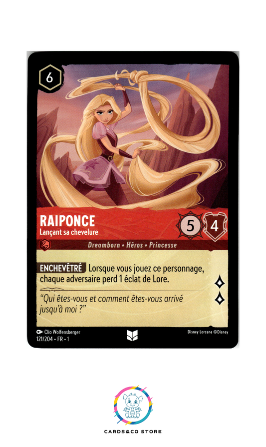 Raiponce, Lançant sa chevelure - 121/204 - Peu commune