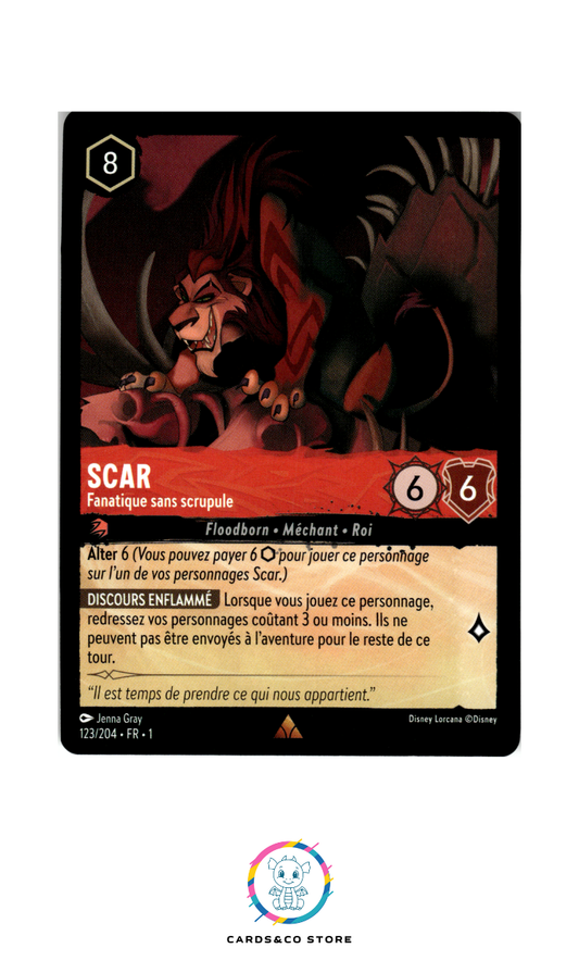 Scar, Fanatique sans scrupule - 123/204 - Rare