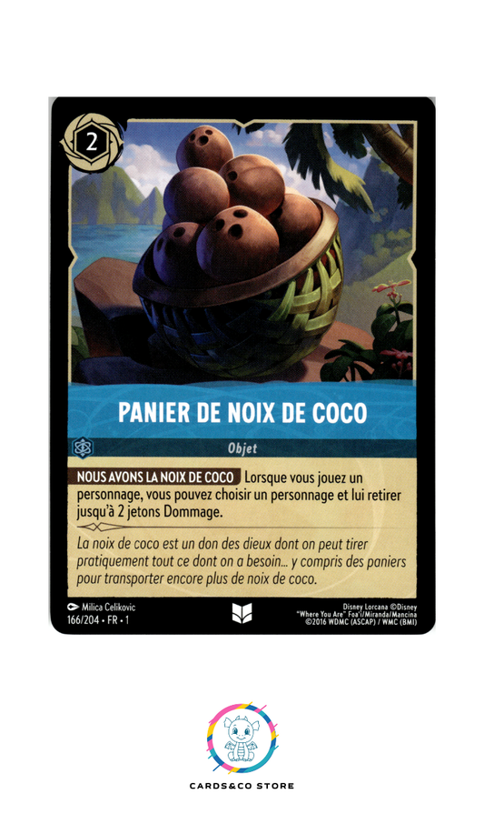 Panier de noix de coco - 166/204 - Peu commune