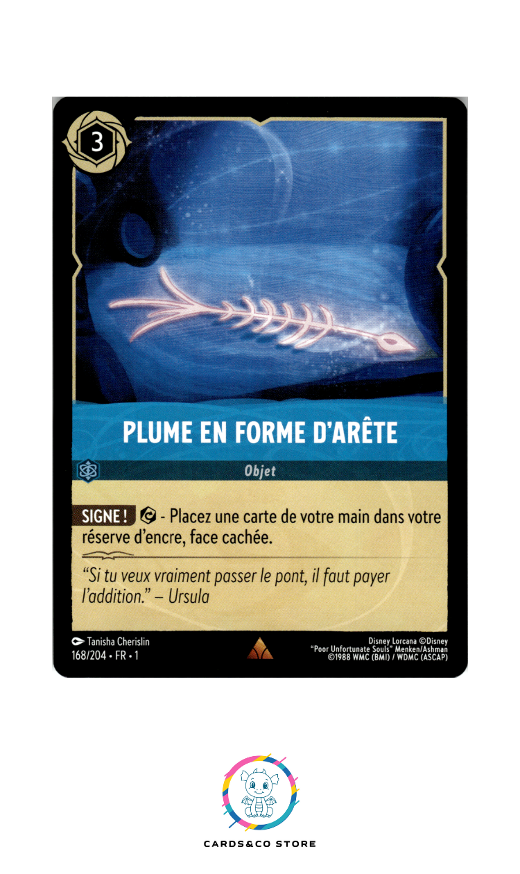 Plume en forme d'arête - 168/204 - Rare