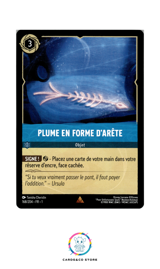 Plume en forme d'arête - 168/204 - Rare