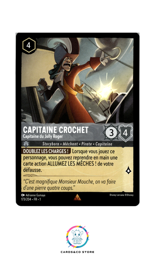 Capitaine Crochet, Capitaine du Jolly Roger - 173/204 - Rare