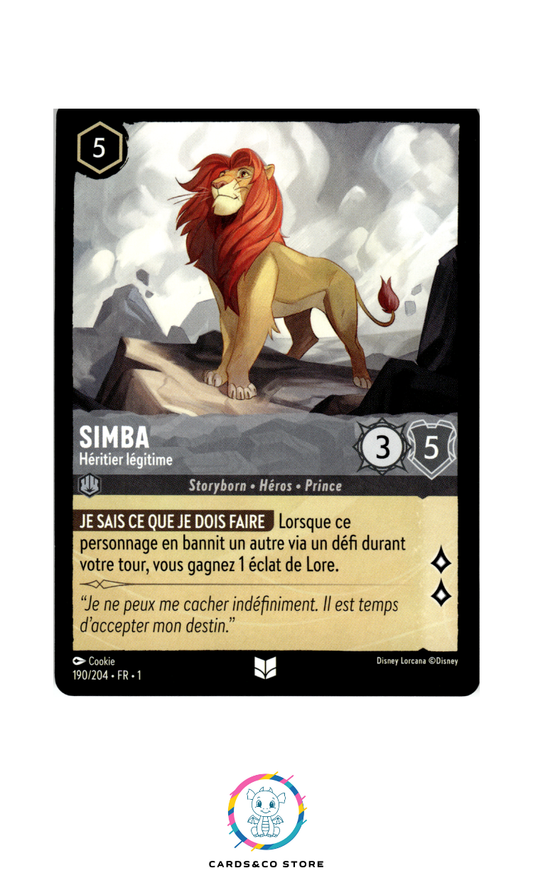 Simba, Héritier légitime - 190/204 - Peu commune