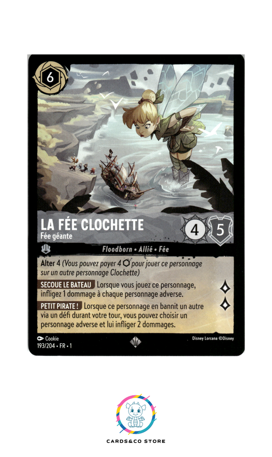 La Fée Clochette, Fée géante - 193/204 - Super Rare