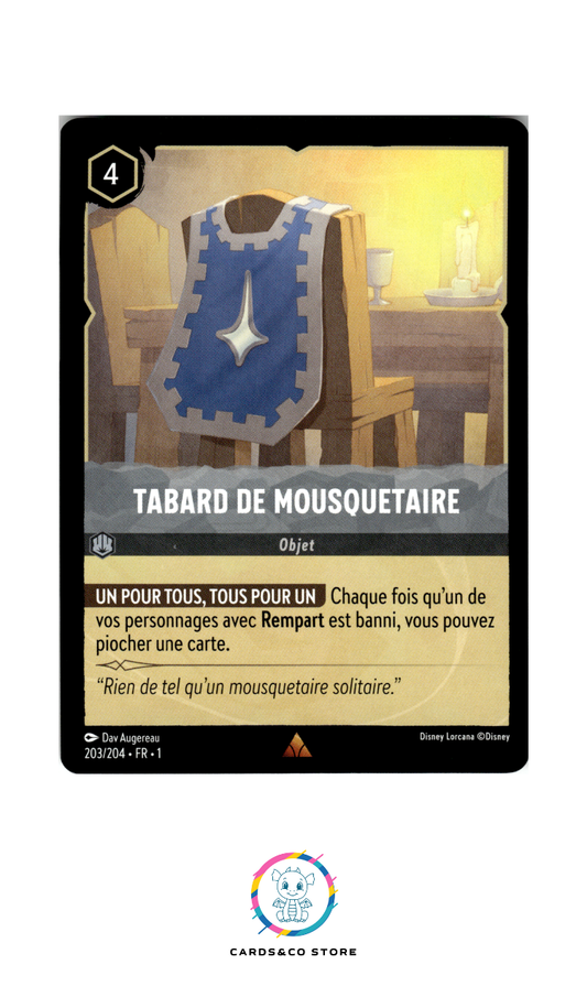 Tabard de Mousquetaire - 203/204 - Rare