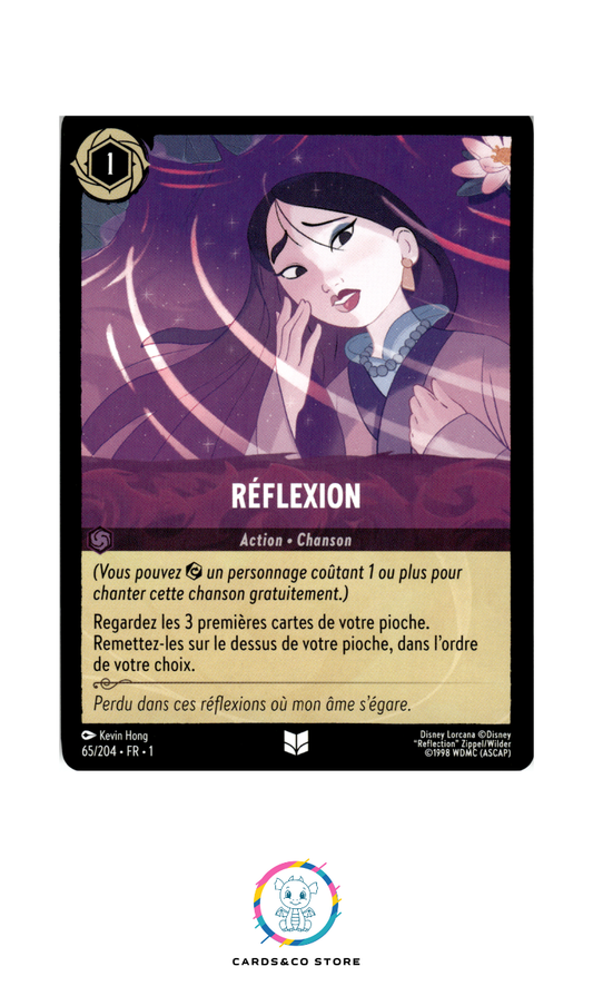 Réflexion - 65/204 - Peu commune