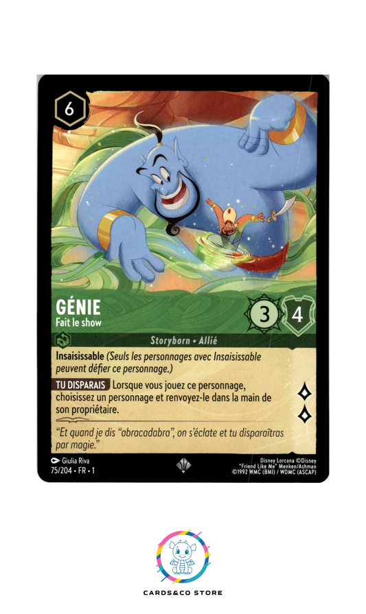 Génie, Fait le show - 75/204 - Super Rare