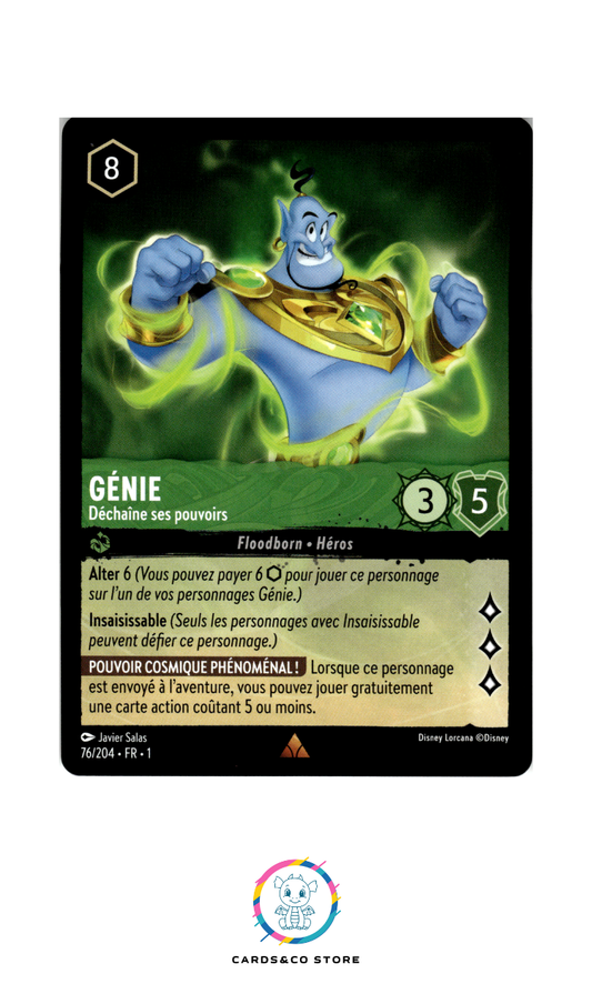 Génie, Déchaîne ses pouvoirs - 76/204 - Rare