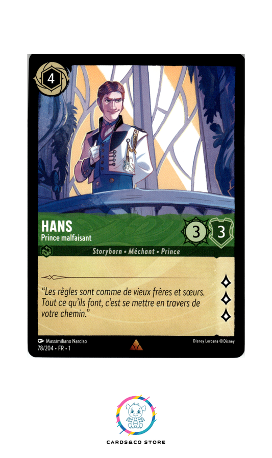 Hans, Prince malfaisant - 78/204 - Rare