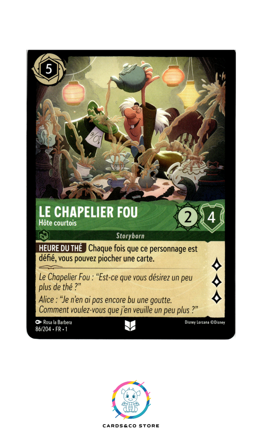 Le Chapelier Fou, Hôte courtois - 86/204 - Peu commune