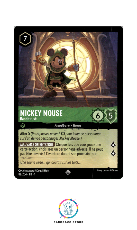 Mickey Mouse, Bandit rusé - 88/204 - Super Rare