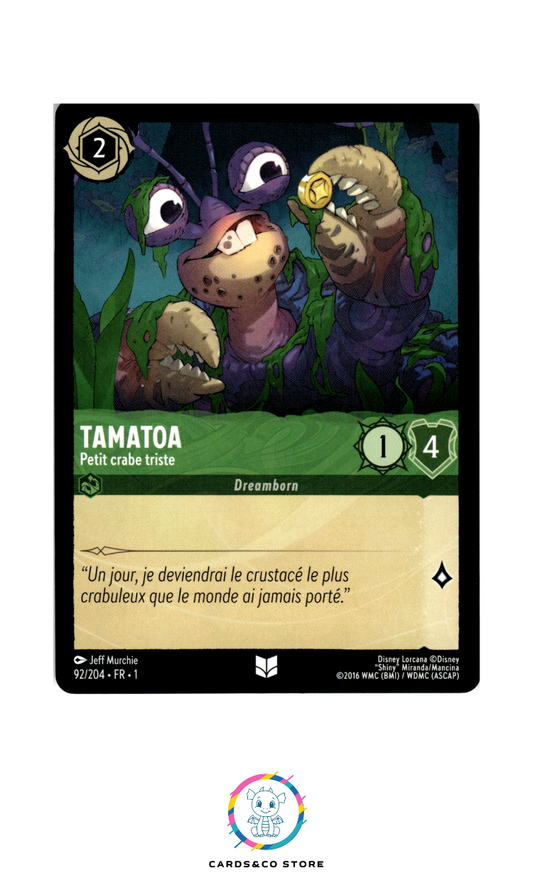 Tamatoa, Petit crabe triste - 92/204 - Peu commune