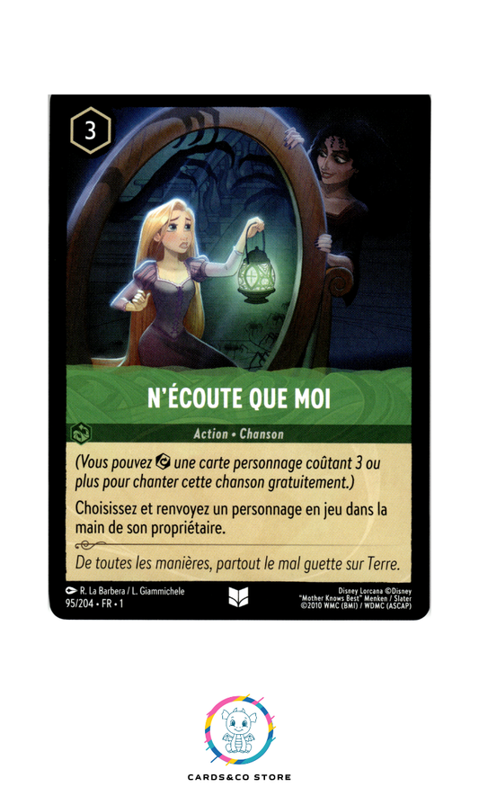N'écoute que moi - 95/204 - Peu commune