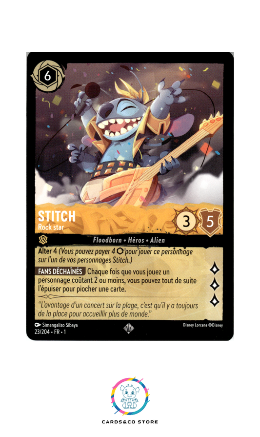 Stitch, Rock Star - 23/204 - Super Rare