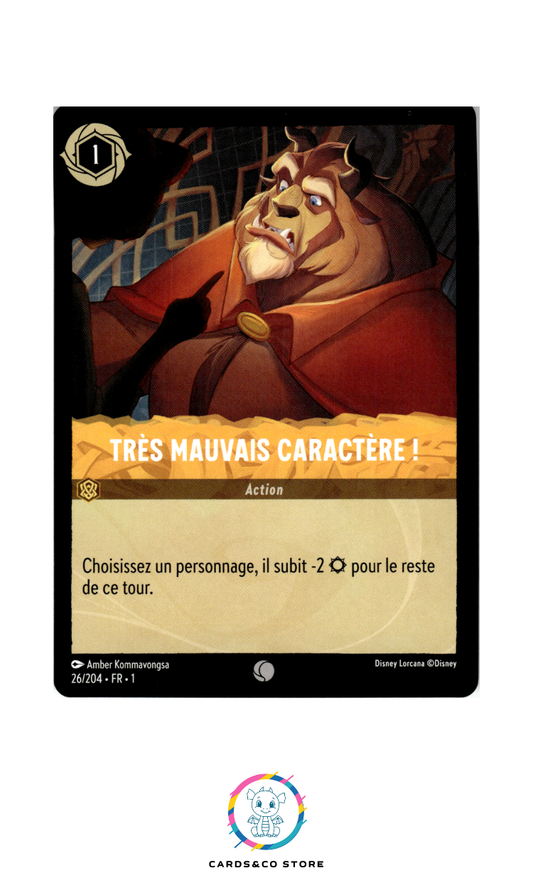 Très mauvais caractère - 26/204 - Commune