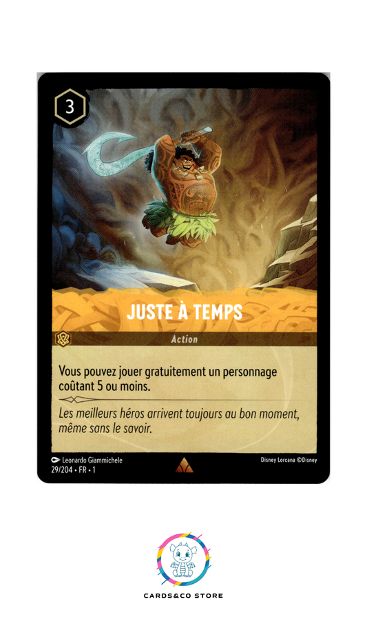 Juste à temps - 29/204 - Rare