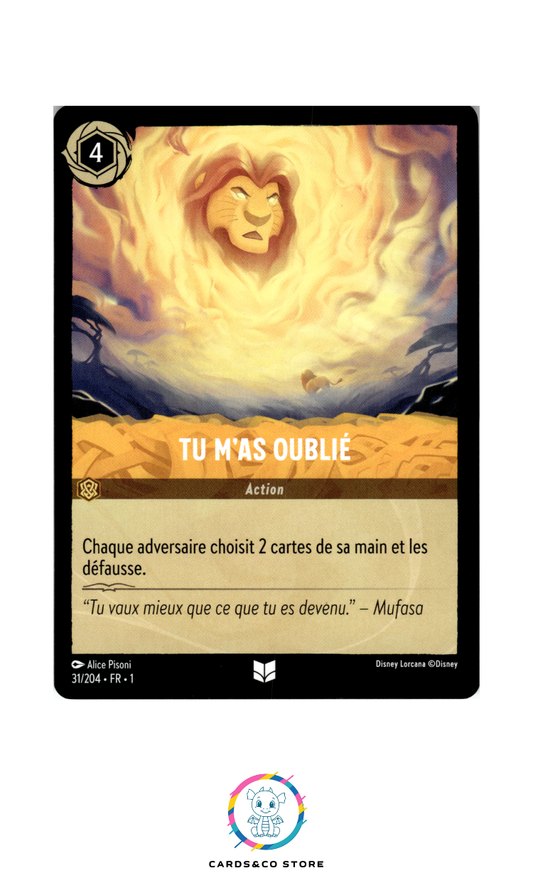 Tu m'as oublié - 31/204 - Peu commune