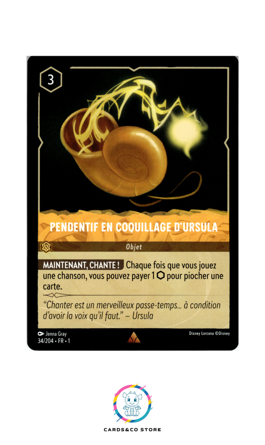 Pendentif en coquillage d'Ursula - 34/204 - Rare