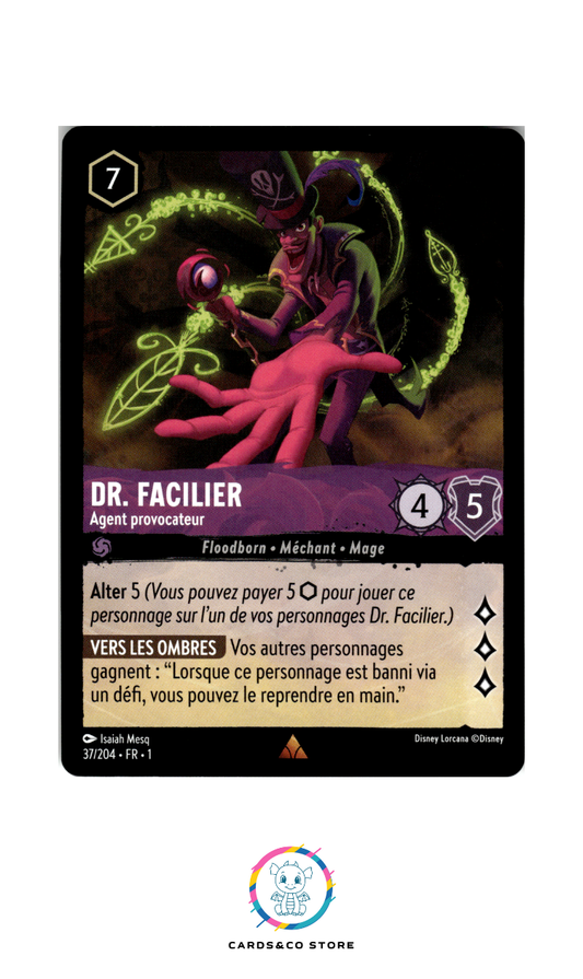 Dr. Facilier, Agent provocateur - 37/204 - Rare