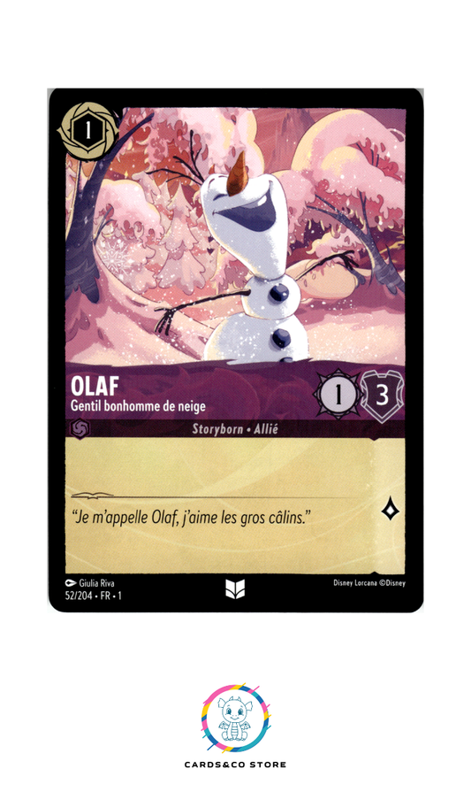 Olaf, Gentil bonhomme de neige - 52/204 - Peu commune