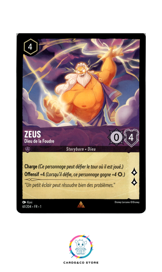 Zeus, Dieu de la Foudre - 61/204 - Rare