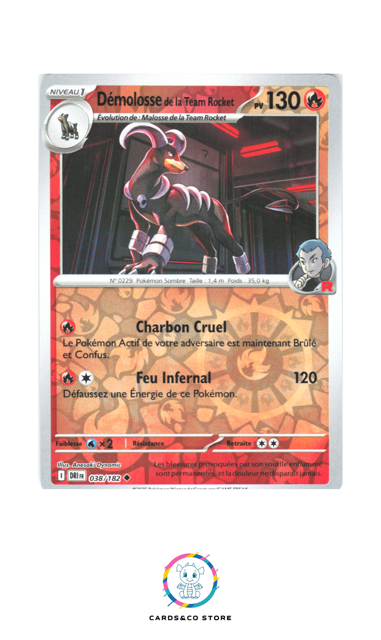 Démolosse de la Team Rocket Reverse #038/182