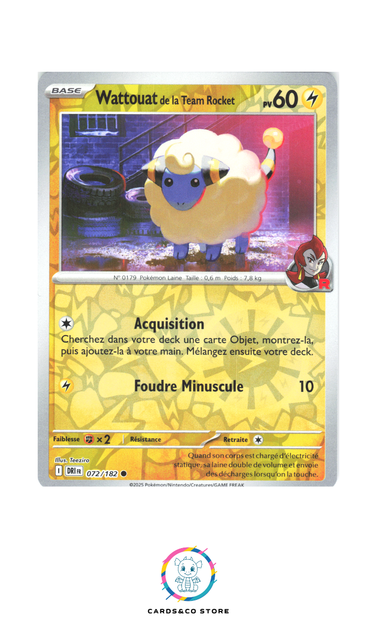 Wattouat de la Team Rocket Reverse #072/182