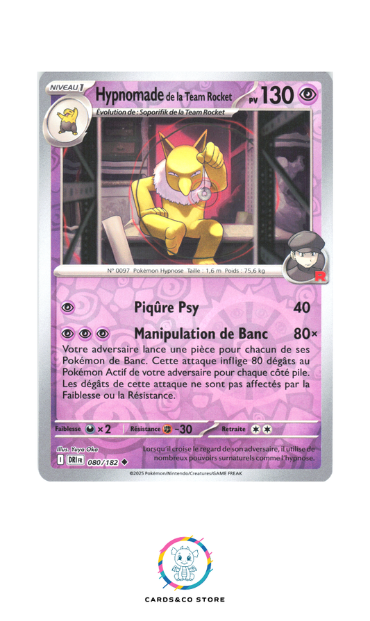 Hypnomade de la Team Rocket Reverse #080/182
