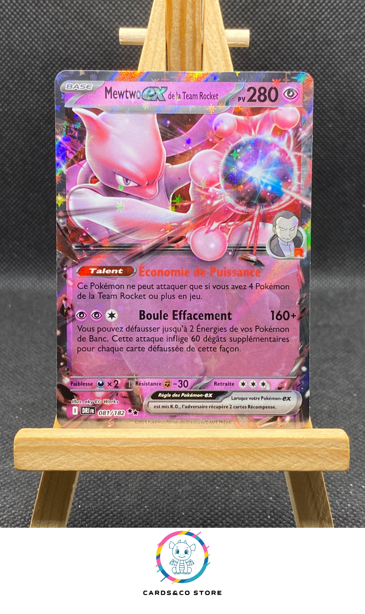 Mewtwo ex de la Team Rocket #081/182