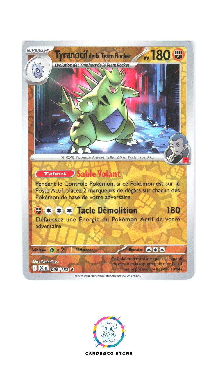 Tyranocif de la Team Rocket Reverse #096/182
