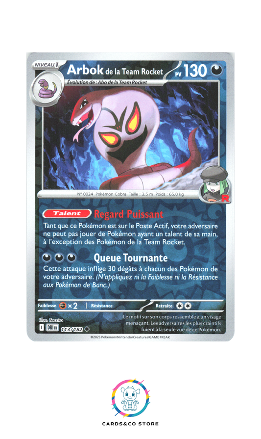 Arbok de la Team Rocket Reverse #113/182
