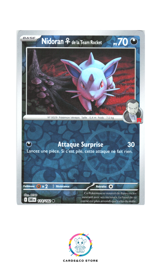 Nidoran♀ de la Team Rocket Reverse #114/182