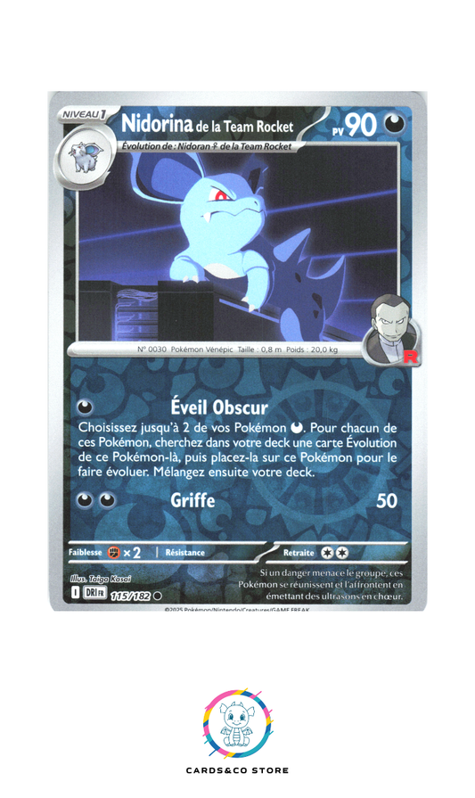 Nidorina de la Team Rocket Reverse #115/182