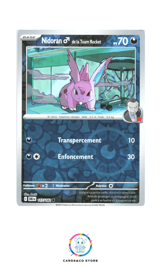 Nidoran♂ de la Team Rocket Reverse #117/182