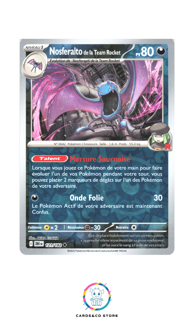 Nosferalto de la Team Rocket Reverse #121/182
