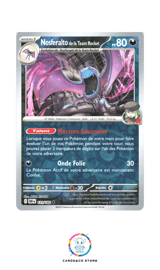 Nosferalto de la Team Rocket Reverse #121/182